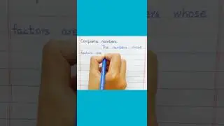 Define Composite Numbers #shorts