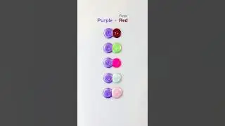 What happens when purple meets 5 other colors? 🎨😍 #colormixing #paintmixing #asmr #art #shorts