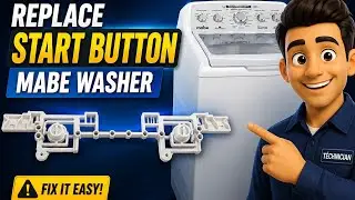 Mabe Top Load Washer Button Repair | Replacing Broken Plastic Base Under Power & Start Buttons