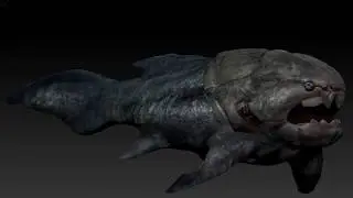 Zbrush speed sculpt ,,Dunkleosteus
