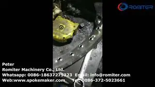 Automatic Bicycle Steel Rim Spoke Dimple Hole Punching Machine for Indonesia Customer