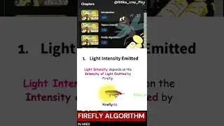 Firefly Algorithm In Hindi #firefly #algorithm
