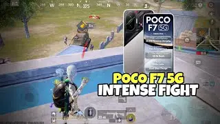 POCO F7 5G BGMI 🔥 Insane Intense Fight | 4 Finger Gyro Gameplay