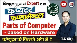 Parts of Compiter | Compoments of Hardware and Software | components of computer