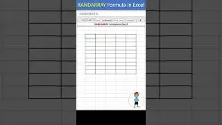 RANDARRAY Formula in Excel #excel #exceltips #shorts  #exceltutorial #msexcel  #msexcelfullcourse