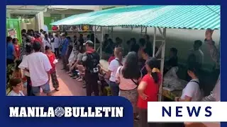 Voters flocked in voting precincts in Santa Maria, Bulacan.