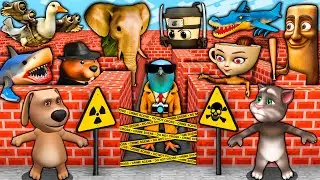 DO NOT ENTER in this SECRET MAZE of 1000 ITALIAN BRAINROT MEMES - TUNG SAHUR - MINECRAFT ANIMATION