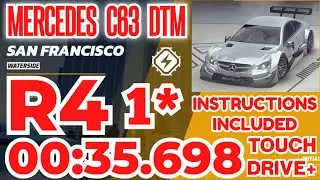 Asphalt Legends - Гран-при DTM на Mercedes-Benz C63 | 4-й этап | 1⭐ Touchdrive+ | Waterside
