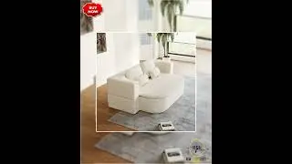 NEW 75''2-in-1 Foldable Sofa,Convertible Sleeper Foam Sofa Bed with Multi Functional Blanket, Cor...