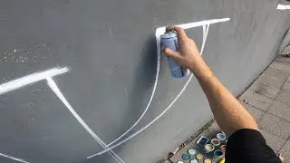 Graffiti Challenge! Letters using no Outlines with Adine
