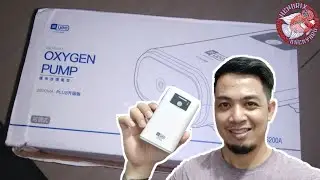 YEE Aquarium ac/dc airpump UNBOXING/REVIEW portable airpump with built in battery
