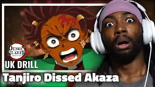 TANJIRO RAP (DEMON SLAYER UK DRILL) Akaza Diss Reaction