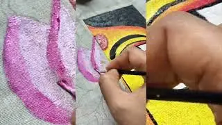 Hand Painted Toto bag 