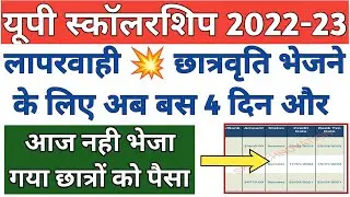 up scholarship kab tak aayega 2022 23/up bed scholarship news today/up scholarship update today