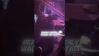 Brandy Abruptly Walks Off Stage &mdash; Fans Were Stunned!