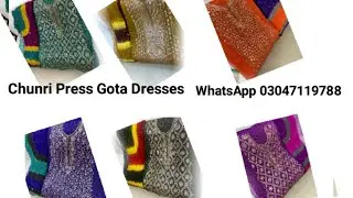 Press Gota Dresses | Shadi k liye gotay walay suits | Nikha Dresses | Party wear dresses