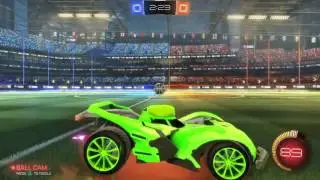 Dieci Lime Green Painted Uncommon Wheels in Rocket League