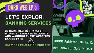Exploring Banking service in Dark web | send receive money in Dark web | Only for education purpose