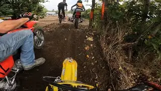Honda CRF70 vs 110's| Booker's Pit Bike Race Round 1 (GoPro POV)