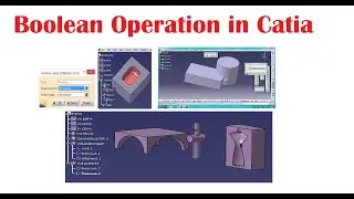 Boolean Operation step by step in Catia V5 II Tutorial-44