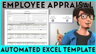 Employee Appraisal Form: Automated Excel Template.