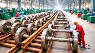 COMMENT sont FABRIQU&Eacute;ES les PLUS GRANDES ROUES de TRAIN | PROCESSUS COMPLET 🏭