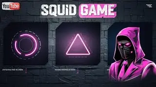 🤩 Glowing Squid Game Shape Hover Effects using Html & CSS