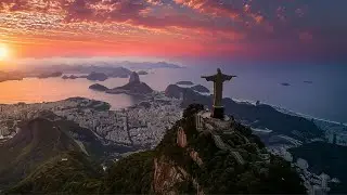 Sunset moment over Rio de Janeiro | lofi brazilian music to relaxing your day