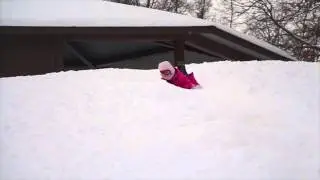 KzooClaytons Sledding at Oakland Park 2014