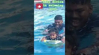 Baby Divira&rsquo;s First Pool Experience 💦 | Family Day Vlog | Cute Baby Swimming Video