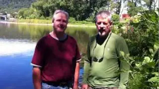 1: Ron & Ian at Mile Zero in Warren, PA