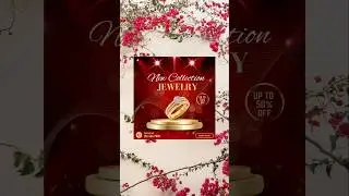 Jewelry Poster Design in Canva 🥰🥰