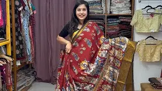 Kalamkari Nizam Border Nellore Silk Sarees
