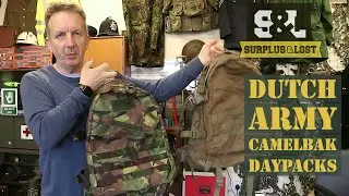 Dutch Army Surplus DPM and Coyote Camelbak Daypacks
