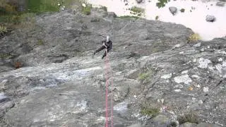 Rappelling at Servoz, France