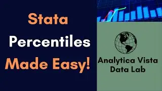 53. Stata Tutorial: Percentiles & Quantiles || Step by Step Tutorial