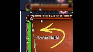 Learn 8 ball pool curve trickshot 🔥👆 #8ballpool