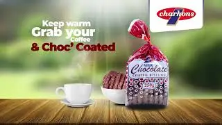 Keep warm, grab your coffee and Charhons Chocolate Coated Biscuits