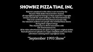 Chuck E. Cheese's September 1993 Show (You're A Star)