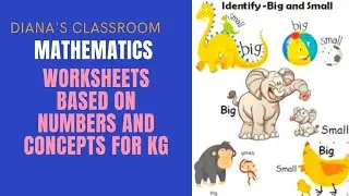 Mathematics worksheets /Funsheets for kindergarten / Free printable worksheets / Diana's Classroom.