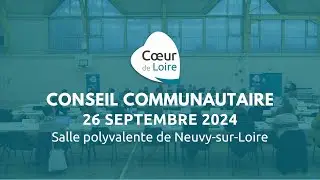 Conseil Communautaire du 26 septembre 2024