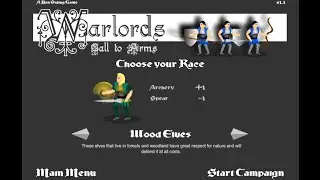 Warlords Call to Arms (Wood Elves) Campaign No Music No Commentary