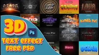 ⚡Free 3D Text Effect for Photoshop... WOW! | Best Free 3D Text Effects for Photoshop👍🔥