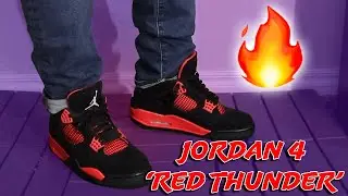 Jordan 4 'Crimson' Review + on foot!!!