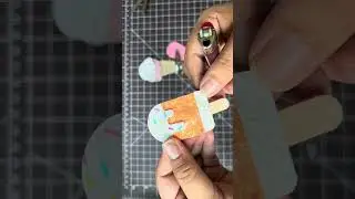 Ice Cream Snap Clips tutorial from Treto DIY #fauxleather #diecut #troqueles #icecream #snapclips