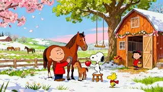 Spring Farm Chores with Snoopy & Charlie Brown 🌸 Relaxing Lofi Ambience to Focus