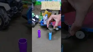 Diy mini tractor mini construction science project machine tractor Wala video #shorts