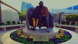 Kobe & Gigi Bryant Statue (Tribute) @lakers Crypto.com Arena In Downtown Los Angeles...