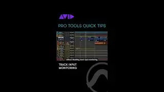 See how to use Track Input monitoring in Pro Tools