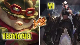 &iexcl;APARECE el TEEMONEL m&aacute;s FLAMER con el TEEMO JUNGLA!😱 | TEEMO JGL VS VI JGL